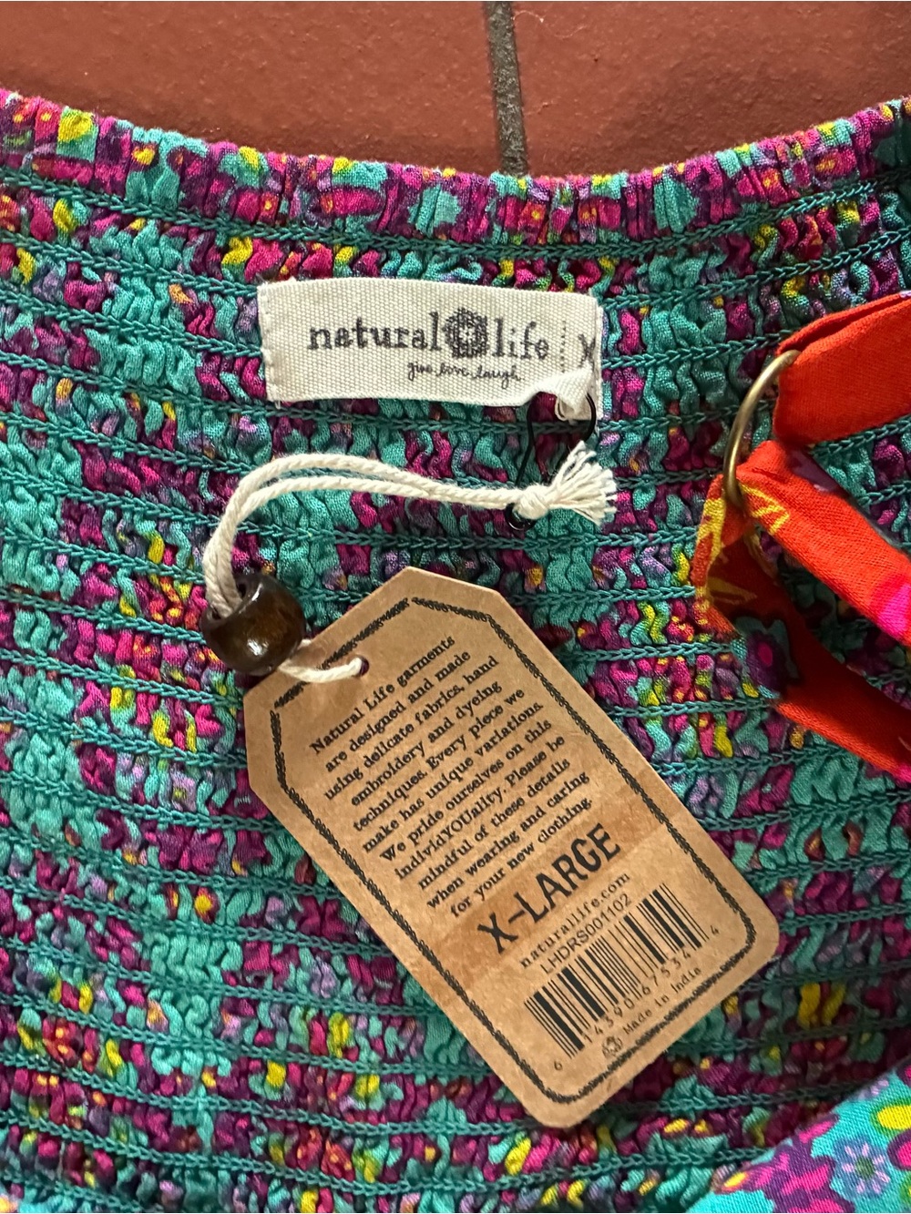 NWT Natural Life Patricia Boho Patchwork Floral Maxi Dress Size XL Hippy - Picture 8 of 9